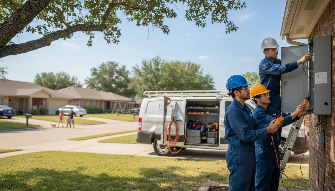 Certified electrician providing emergency electrical services in Viola, AR